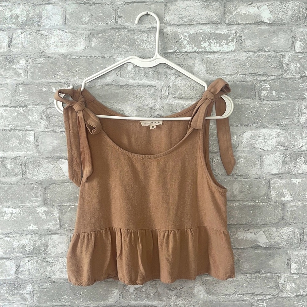 PACSUN La Hearts Bow Tie Top